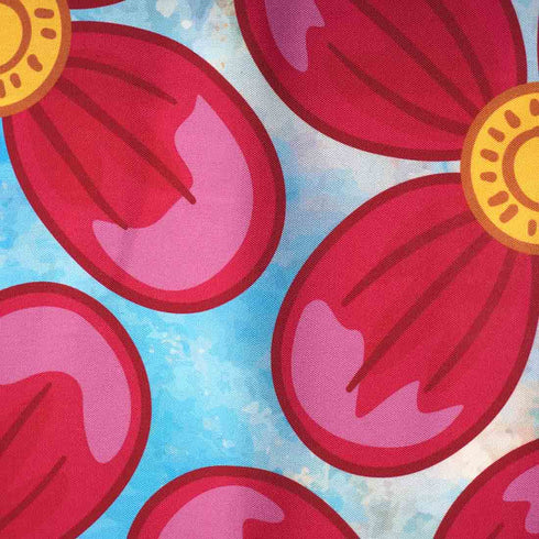 Red Floral Printed Tote Bag - Uncommongifts.in